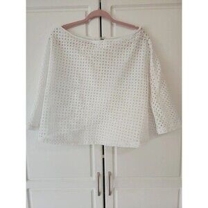 Reed Womens Romantic White Eyelet Lace Full A Line Skirt